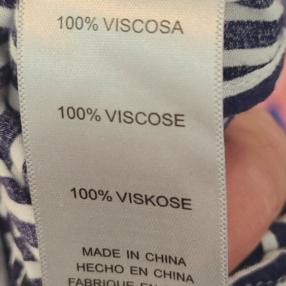 Arna York Women's Long Sleeve Button Down Shirt Striped Size 22/24 - Picture 7 of 8